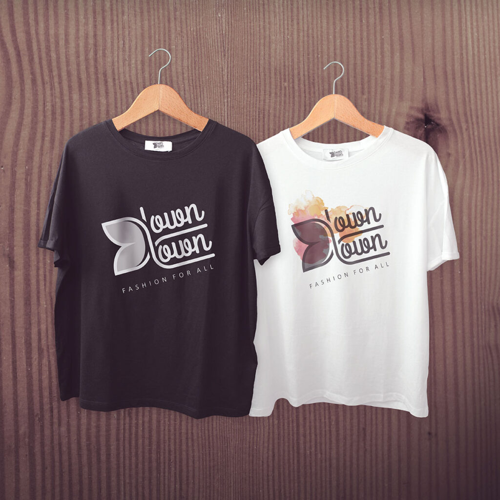 black and white t-shirt-low